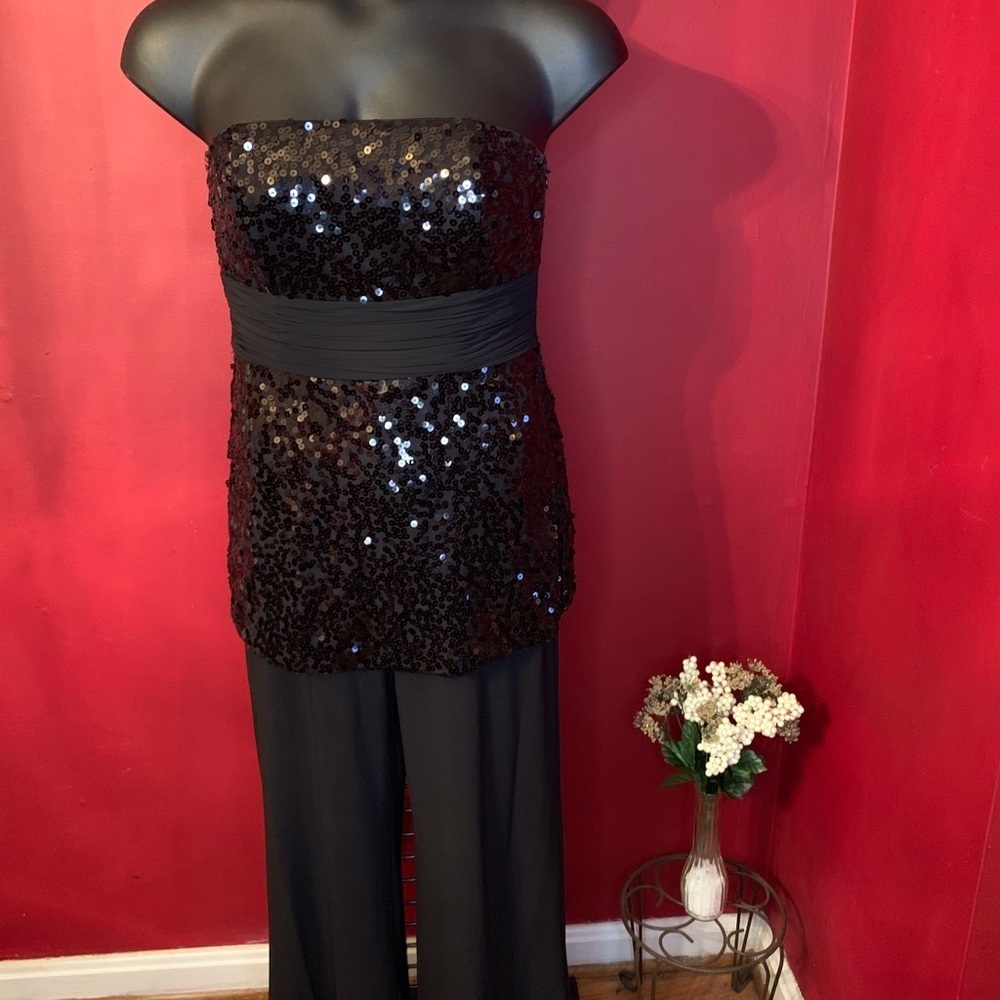 WHITE HOUSE BLACK MARKET SEQUIN JUMPER SIZE 8 - Picture 3 of 5
